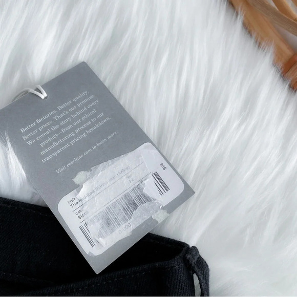 Everlane The Mid Rise Skinny Jeans Black Ankle Length NEW NWT Classic size 24 - Picture 11 of 14